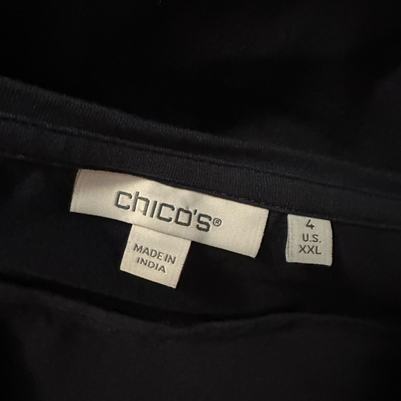 Chicos Embroidered Sleeve Top XXL - Picture 4 of 6